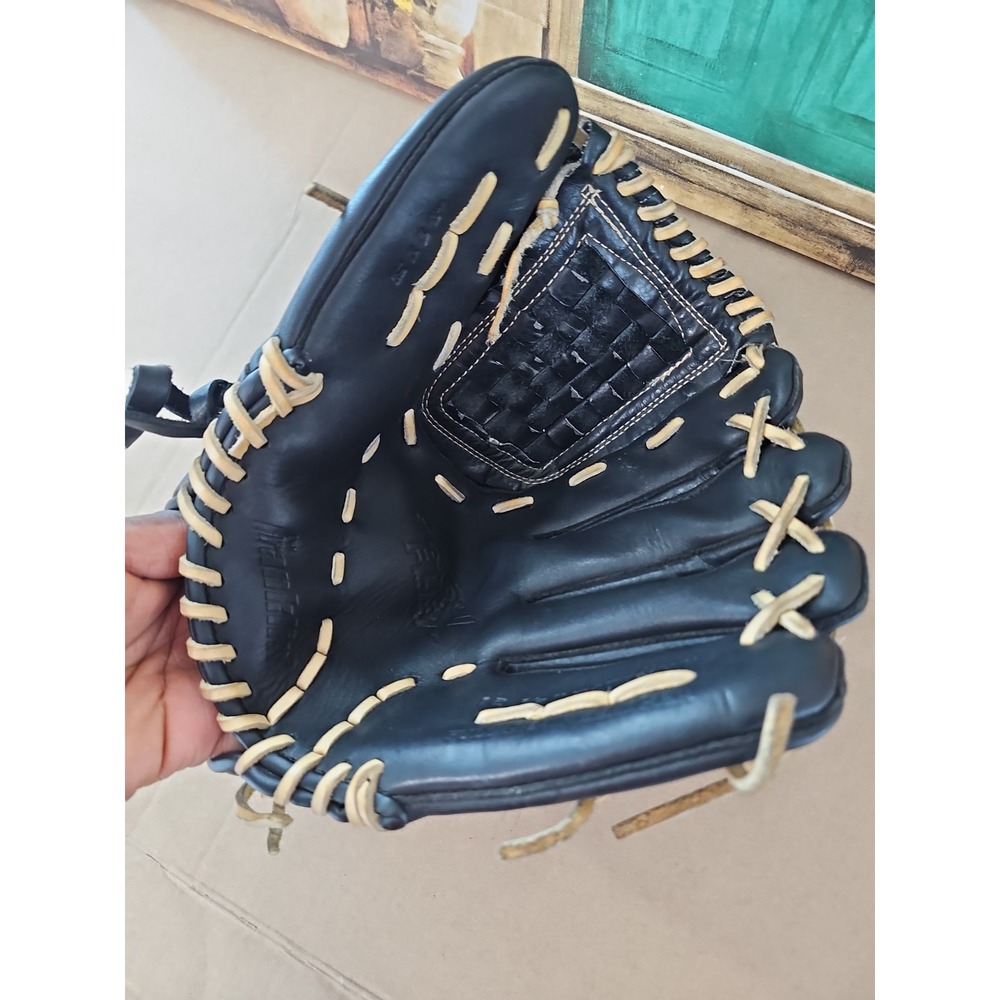 Franklin Baseball Glove Black Leather Pro Flex Left Hand 12 1/2 Pattern